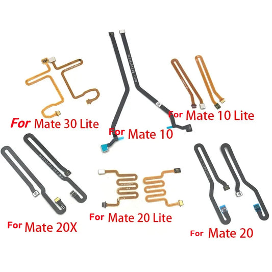 New For Huawei Mate 10 20 20X 30 Lite Fingerprint Sensor Scanner Touch ID Connect Motherboard home button Flex Cable Huawei phone repair parts