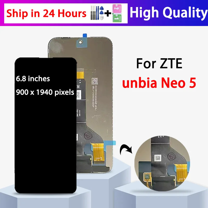 6.8" For ZTE nubia Neo 5 5G LCD Screen Display Touch Screen Digitizer Assembly For ZTE Nubia Neo5 5G LCD Replacement ZTE phone repair parts