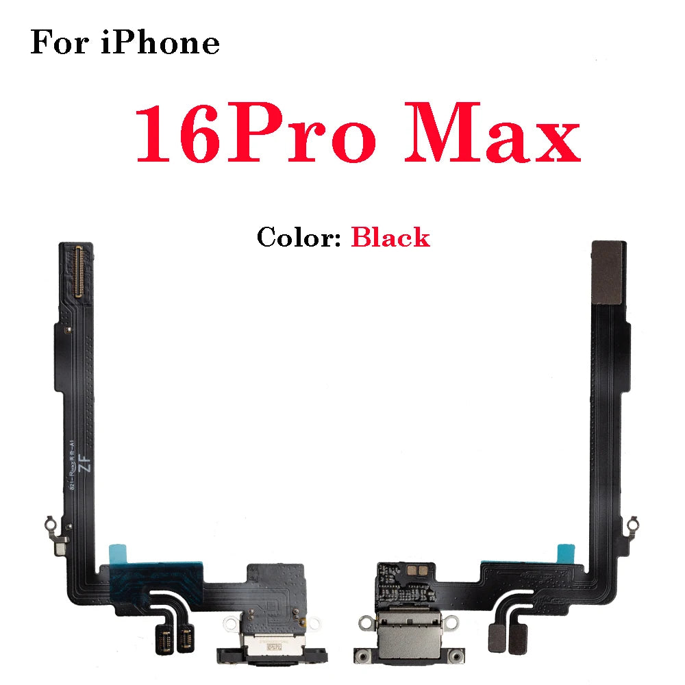1Pcs New Brand For iPhone 16 15 Plus16 15 Pro Max Dock Charging Port Flex Cable USB Charger Connector Replacement Part iPad tablet repair parts