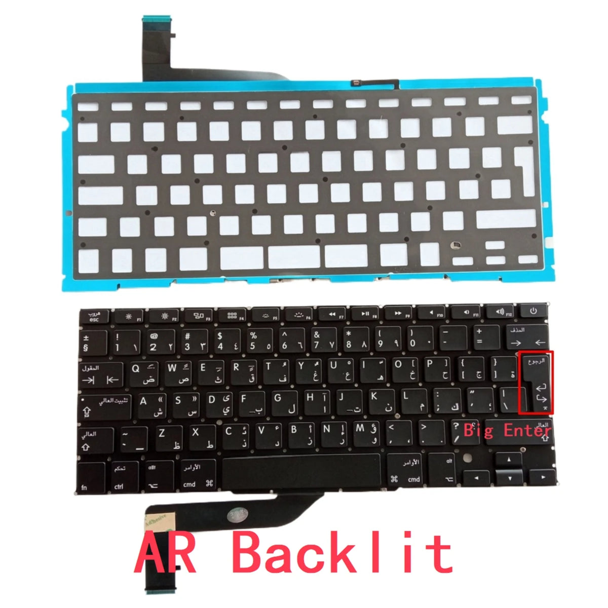 New US Russian Spanish UK Arab Laptop Backlit Keyboard For Apple Macbook Pro Retina 15" A1398 2012 2013 2014 2015 Year MACBOOK laptop repair parts