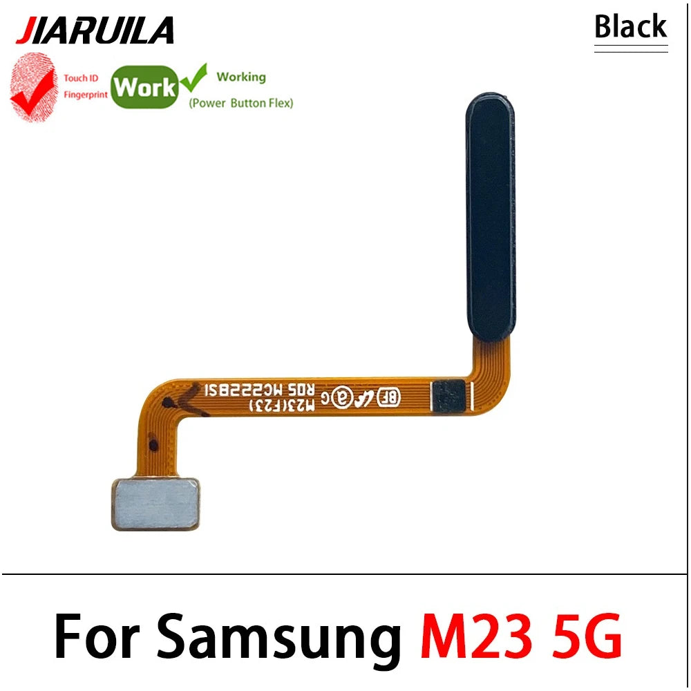 Home Button FingerPrint Touch ID Sensor Flex Cable For Samsung M22 M52 M62 M23 M14 M51 M31s 4G 5G Replacement Parts Samsung phone repair parts
