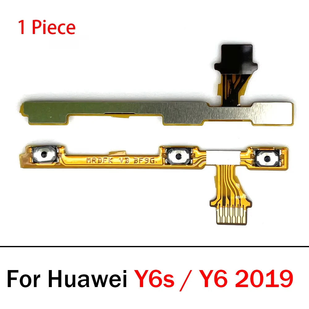 10Pcs, Power On Off Volume Side Button Key Flex Cable For Huawei Y6 Y7 Y9 Prime 2017 2018 2019 Y6s Y6P Y7A Y7P Y8S Y8P Y9S Y9A Huawei phone repair parts