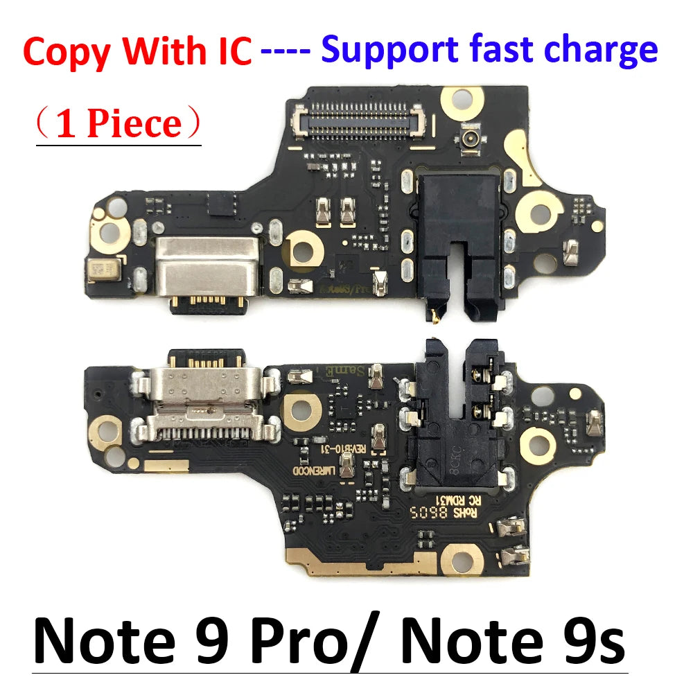 10Pcs, Charger Board Flex For Xiaomi Redmi Note 7 8 8T 9 9s 10 10s 11 12 Pro 4G 5G USB Port Connector Dock Charging Flex Cable Xiaomi  Xiao mi phone repair parts