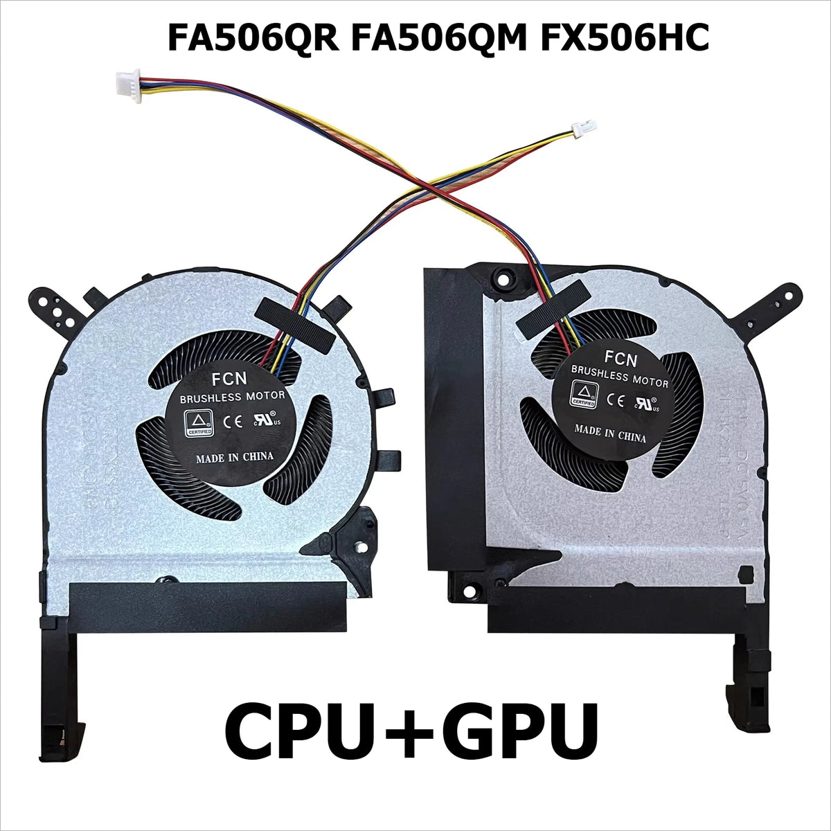 CPU GPU Colling fan for Asus FA506 FX506L FX506LU Fan FA706 FX505 TUF gaming  DFS5K12304363H DFS5K12114262H Asus laptop repair parts