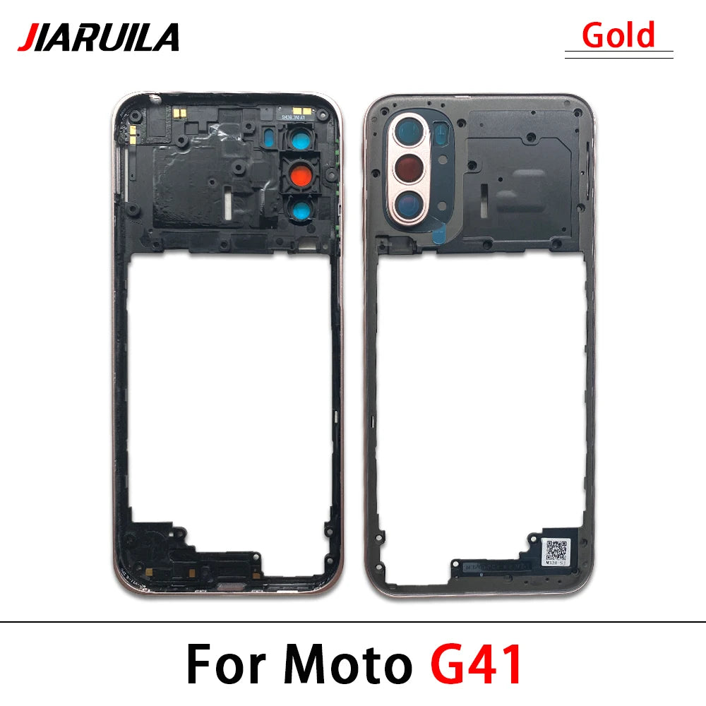 10Pcs/Lot, New For Motorola Moto G13 G23 G53 G31 G41 G71 G50 5G  Housing Middle Frame Bezel Middle Plate Cover Motorola phone repair parts