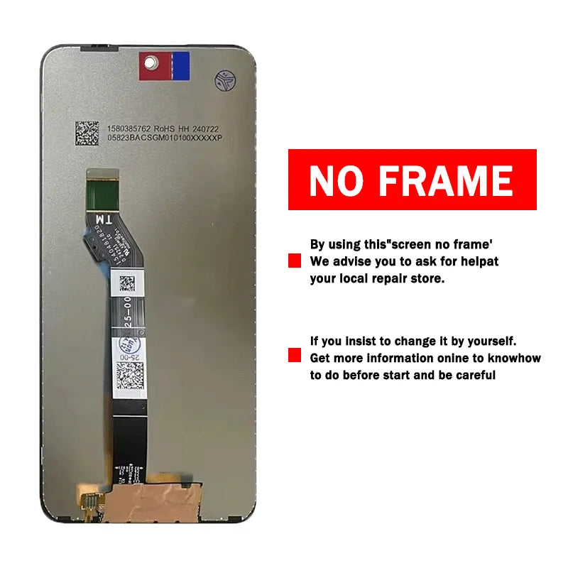 G 5G 2025 XT2513V, T2513-1 Display Screen For Motorola Moto G 2025 LCD Display Touch Screen Digitizer  Assembly With Frame Motorola phone repair parts