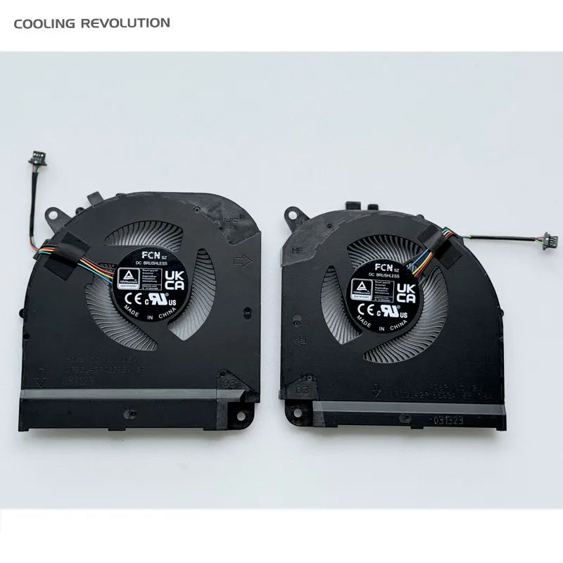 New Laptop CPU GPU Cooling Fan For Gigabyte Gaming Aorus X5LF 15 BSF BKF 9KF 9MF FQ6S FQ6R DC 12V 0.6A DFSCL42P0/16593A 4pin Gigabyte laptop repair parts