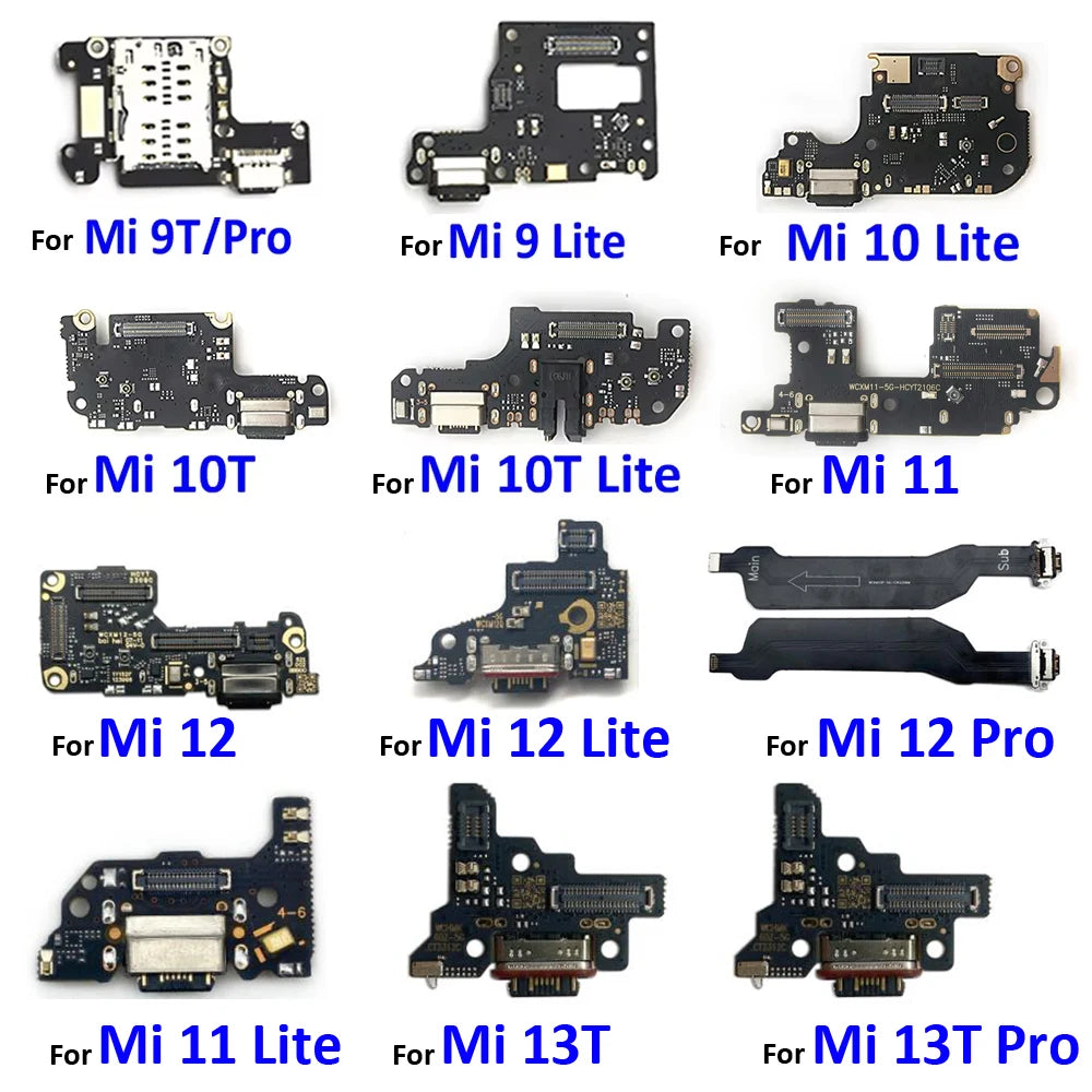 New USB Charger Charging Dock Port Connector Flex Cable For Xiaomi Mi 8 9 9T 10 10T 11 12 13 13T Pro Lite SE  Xiaomi  Xiao mi phone repair parts