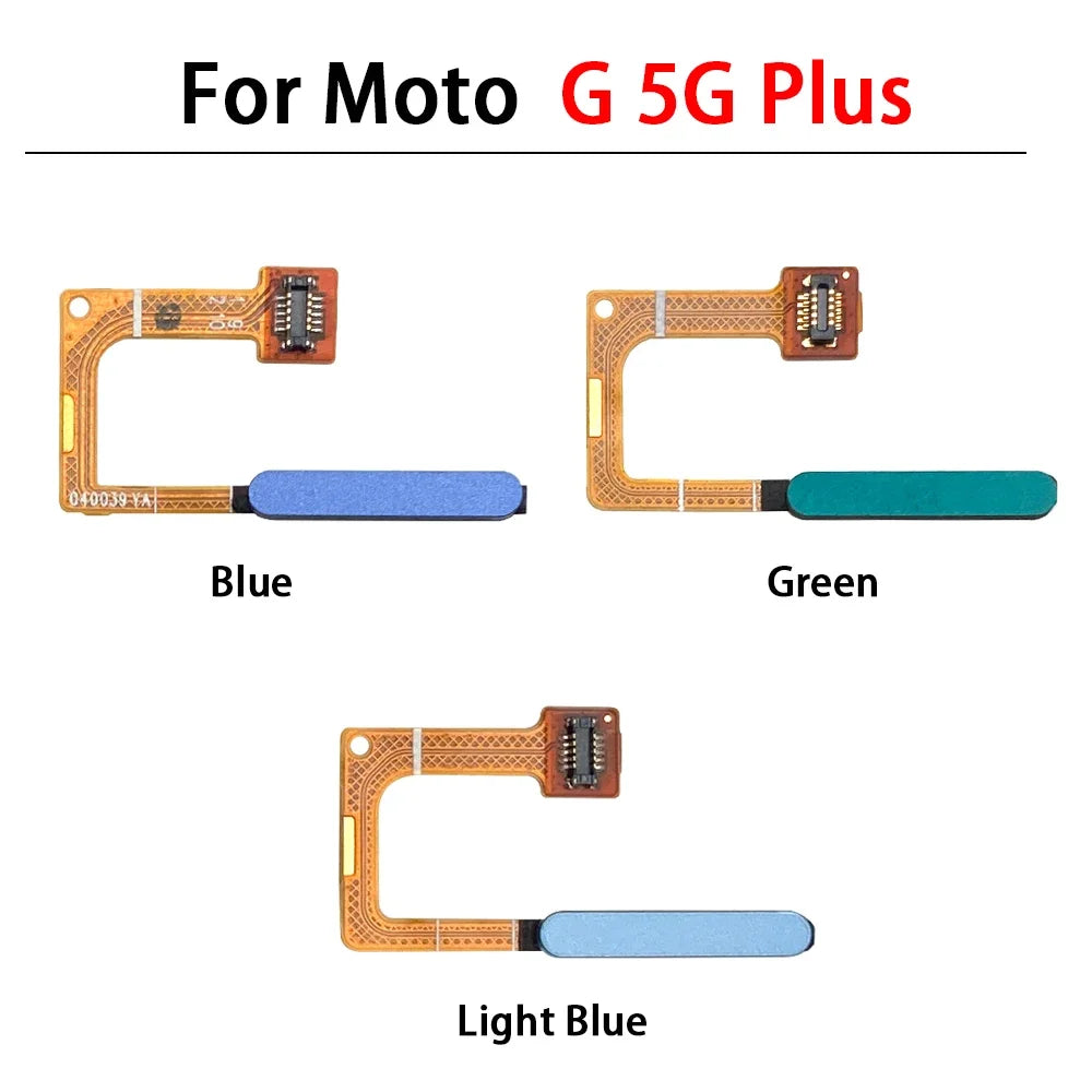10Pcs, New For Motorola Moto G 5G Plus G Power 2021 Home Button FingerPrint Touch ID Sensor Flex Cable Replacement Parts Motorola phone repair parts