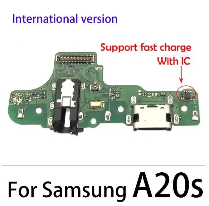 10Pcs USB Charger Charging Dock Port Connector Flex Cable For Samsung A10 A20 A30 A40 A50 A70 A01 A11 A31 A51 A71 A10s A20s A21s Samsung phone repair parts