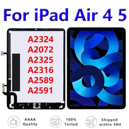 OEM LCD For Apple iPad Air 1 2 3 4 5 2019 2020 2022 A2324 A2123 A2591 A2072 A2152 Touch Screen Display Assembly Replacement  iPad repair parts
