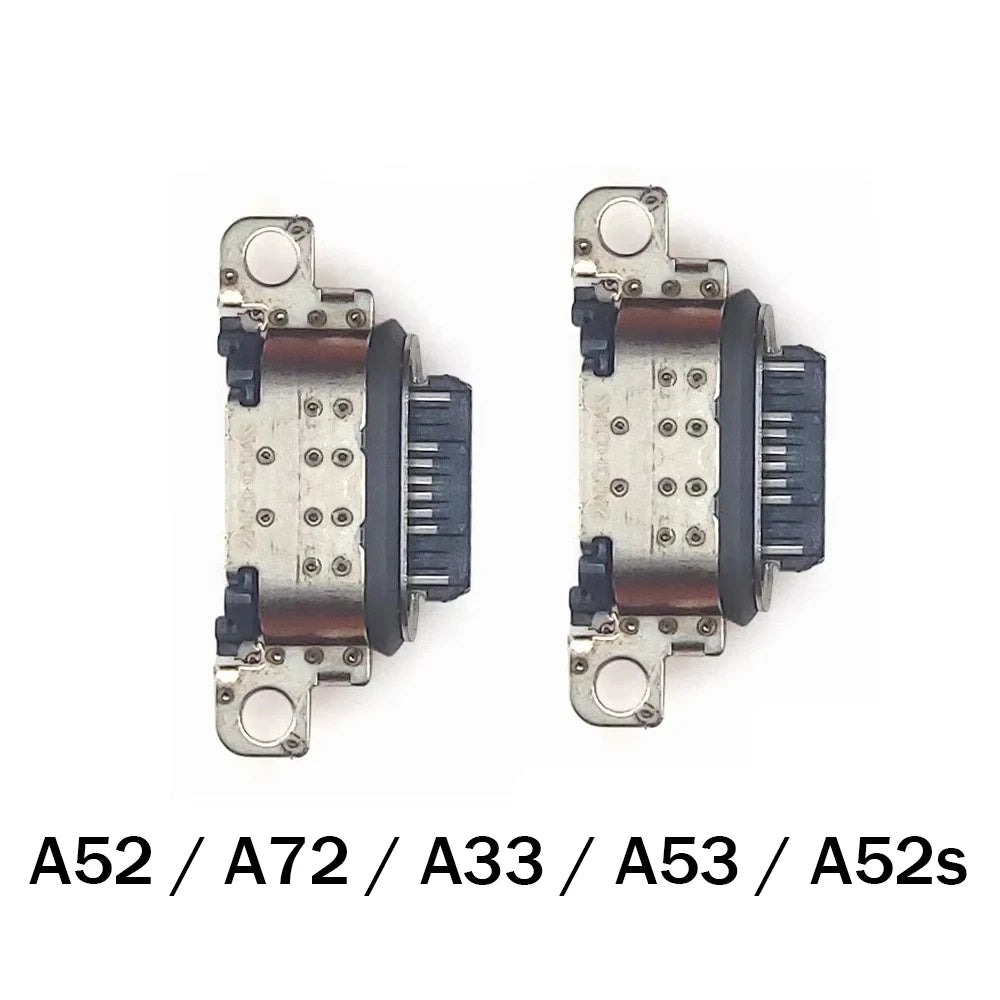 10Pcs/Lot，Micro USB Connector Charging Port Jack Dock For Samsung A34 A52 A72 A33 A53 A73 A52s 5G Samsung phone repair parts