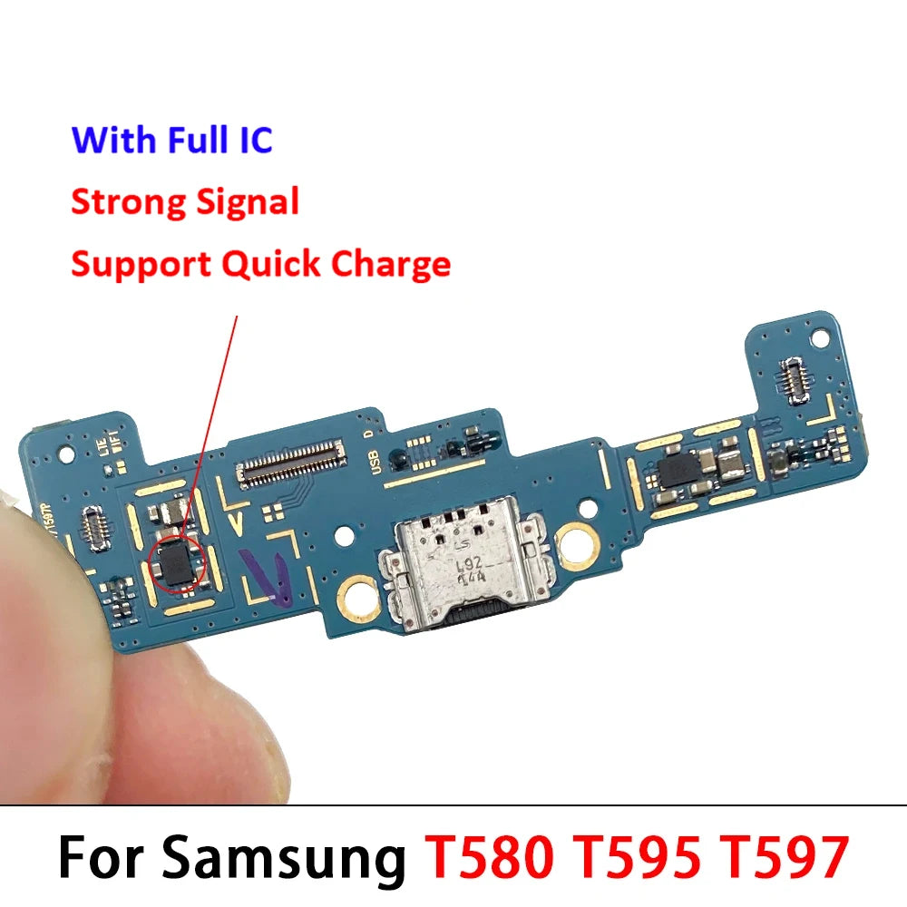 For Samsung Tab A A2 10.5 2018 T590 T595 USB Micro Charger Charging Port Dock Connector Board Flex Cable Samsung phone repair parts