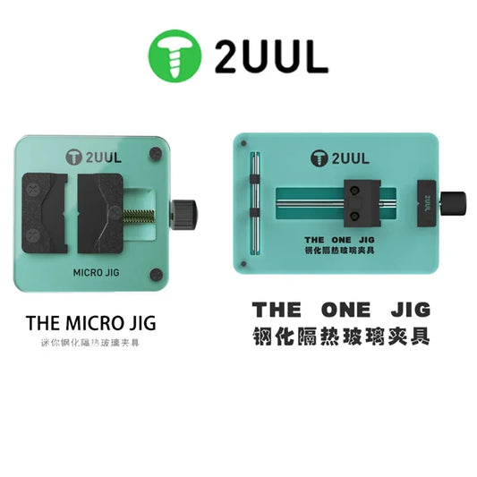 2UUL BH03 BH04 The One Jig for Mobile Phone Repair Motherboard Chip CPU IC Tin Planting Holder Thermal Insulation Glass Clamp Professional Repair Tools