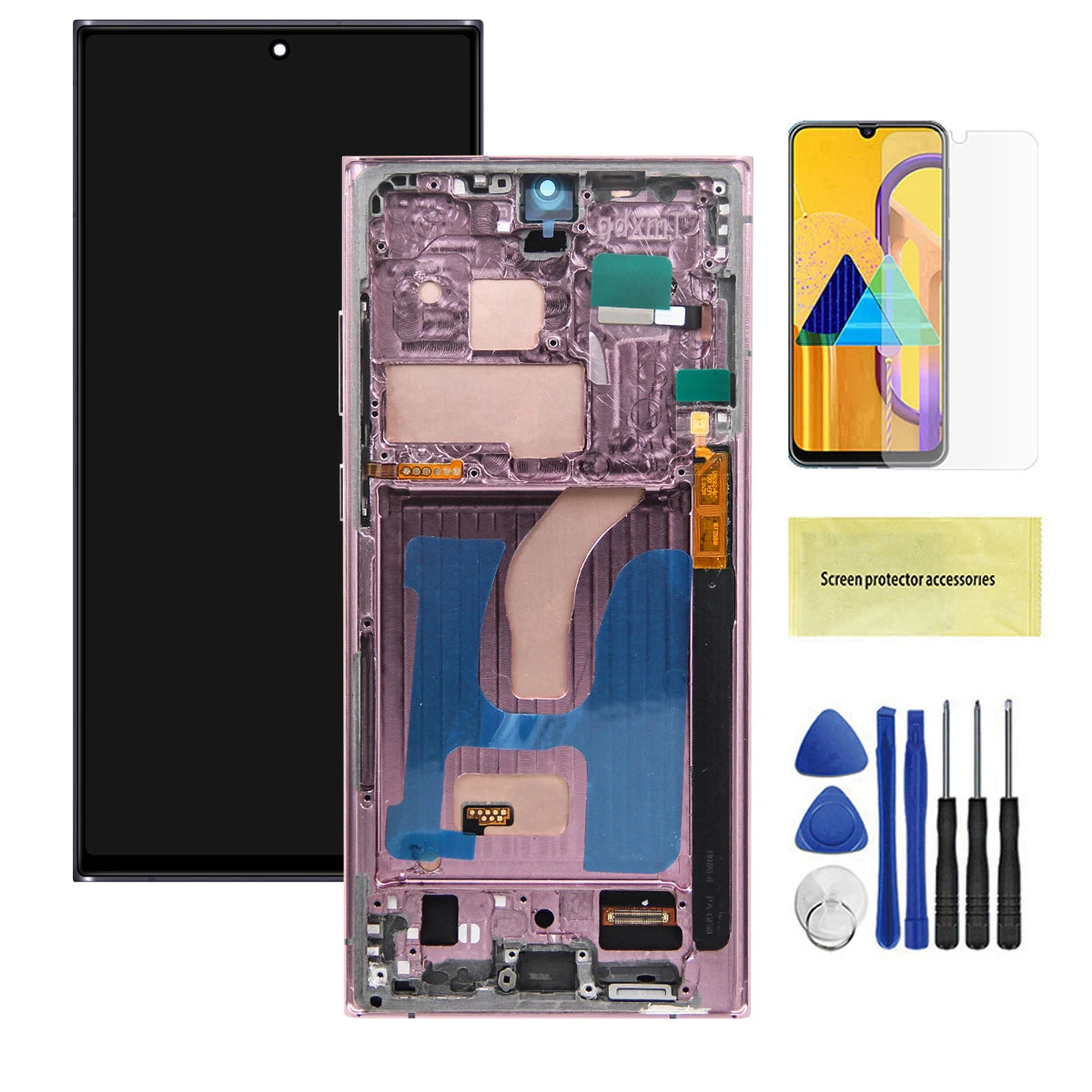 6.72'' S22 Ultra Display Screen Replacement for Samsung Galaxy S22 Ultra 5G S908B S908B/DS Lcd Digital Touch Screen With Frame Samsung phone repair parts