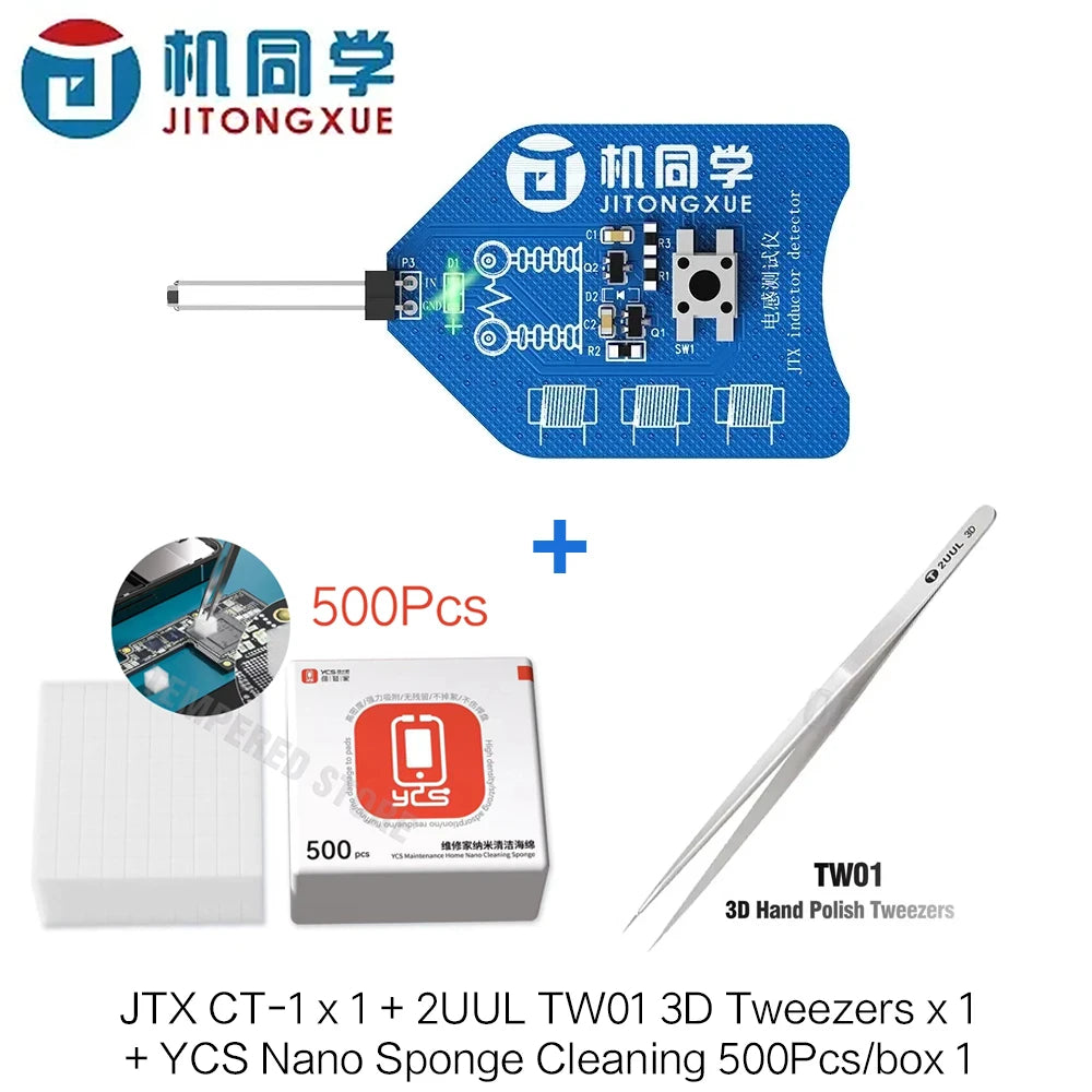 JTX Coil Tester CT-1 Motherboard for PC Repair Electromagnetic Induction Quick Fault Check Coil Tester Inductor Detector Tools Professional Repair Tools