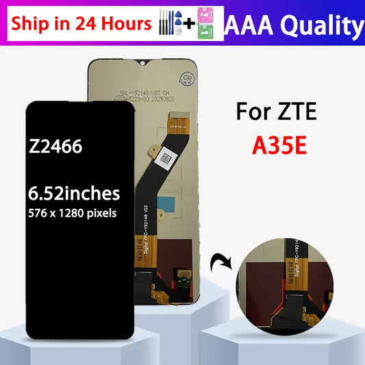 6.52"Screen For ZTE Blade A35E LCD Z2466 Display Touch Screen Panel Digitizer Assembly For ZTE Blade A35e Display Replacement ZTE phone repair parts