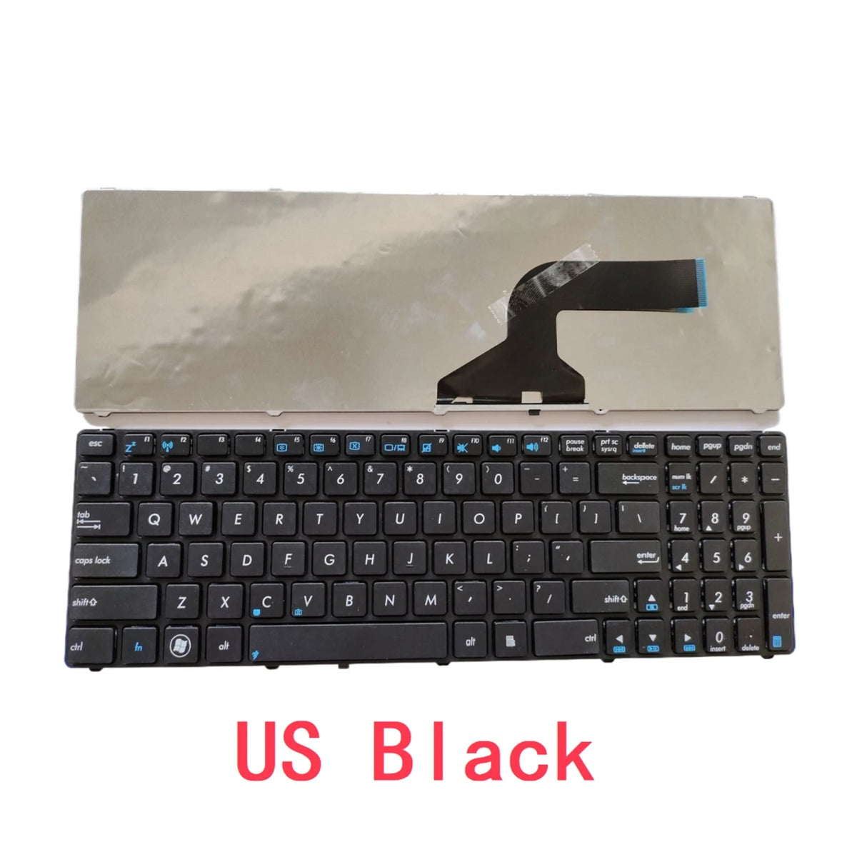 New US Russian Spanish Arab Laptop Keyboard For ASUS N61 N53 N73 G60 G51 G53 G72 K53 K73 K52 K72 X52 X55 X53 X54 X61 X75 P53 B53  ASUS laptop repair parts