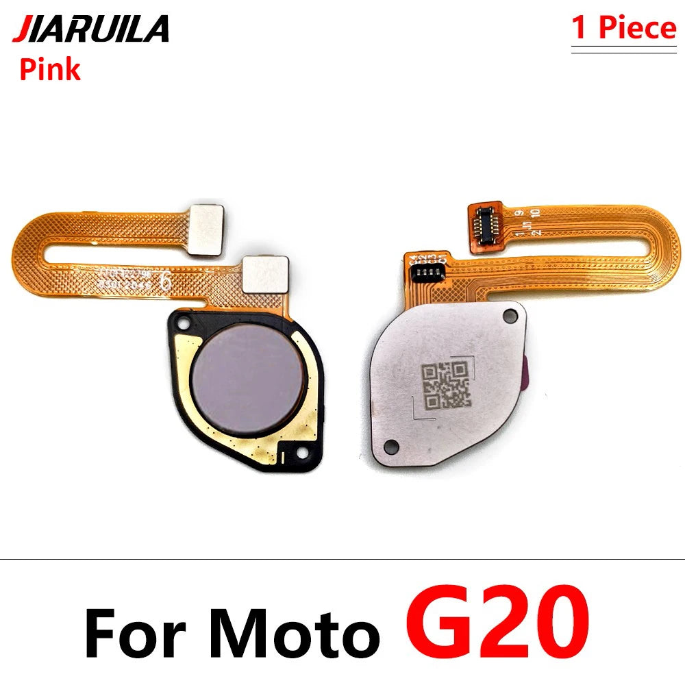10Pcs/Lot,  Fingerprint Sensor Home Return Key Menu Button Flex Cable For Moto G10 G20 G30 G50 G60 G60s Motorola phone repair parts