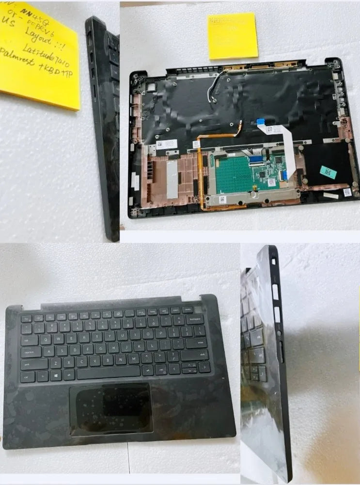 Upper case keyboard for Dell Latitude 7410 E7410 top C shell cover Palmrest Touchpad 4-Cell AP2UG000240 0PRV6 R4W0N NN45G Dell laptop repair parts