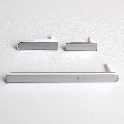 USB Charger Port Plug + Earphone +   & Sim cards Port Slot Cover for Sony Xperia M2 Aqua D2403 D2406 Sony phone repair parts