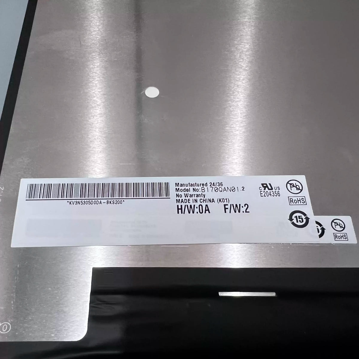 17 Inch 240Hz Laptop LCD Screen B170QAN01.2 Display Matrix Panel 2560x1600 DCI-P3 eDP 40 Pins Non-Touch GE78 2.5k lcd panel MSI laptop repair parts