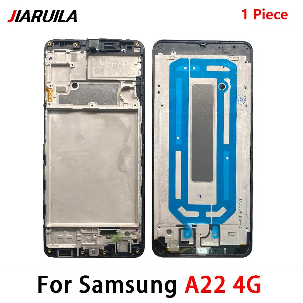 New Front Housing LCD Display Frame For Samsung A02 A02s A12 A22 A32 A52 A52s A72 4G 5G Housing Middle Frame Bezel Plate Cover Samsung phone repair parts