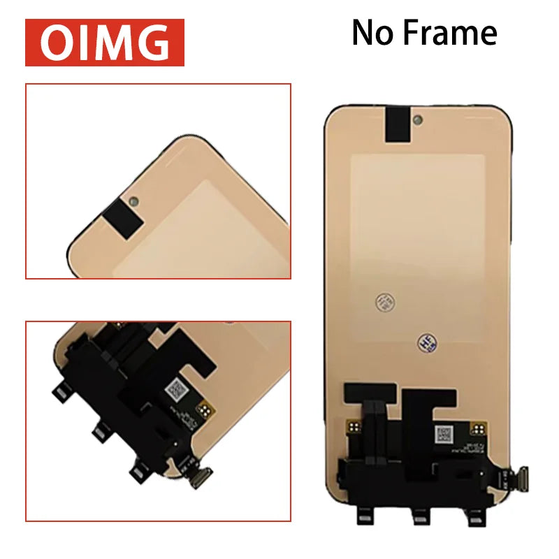 6.59"AMOLED For Oppo Reno13 Reno 13 5G LCD Display Screen Touch Digitizer Assembly CPH2689 PKM110 Display With Frame Oppo phone repair parts Realme phone repair parts