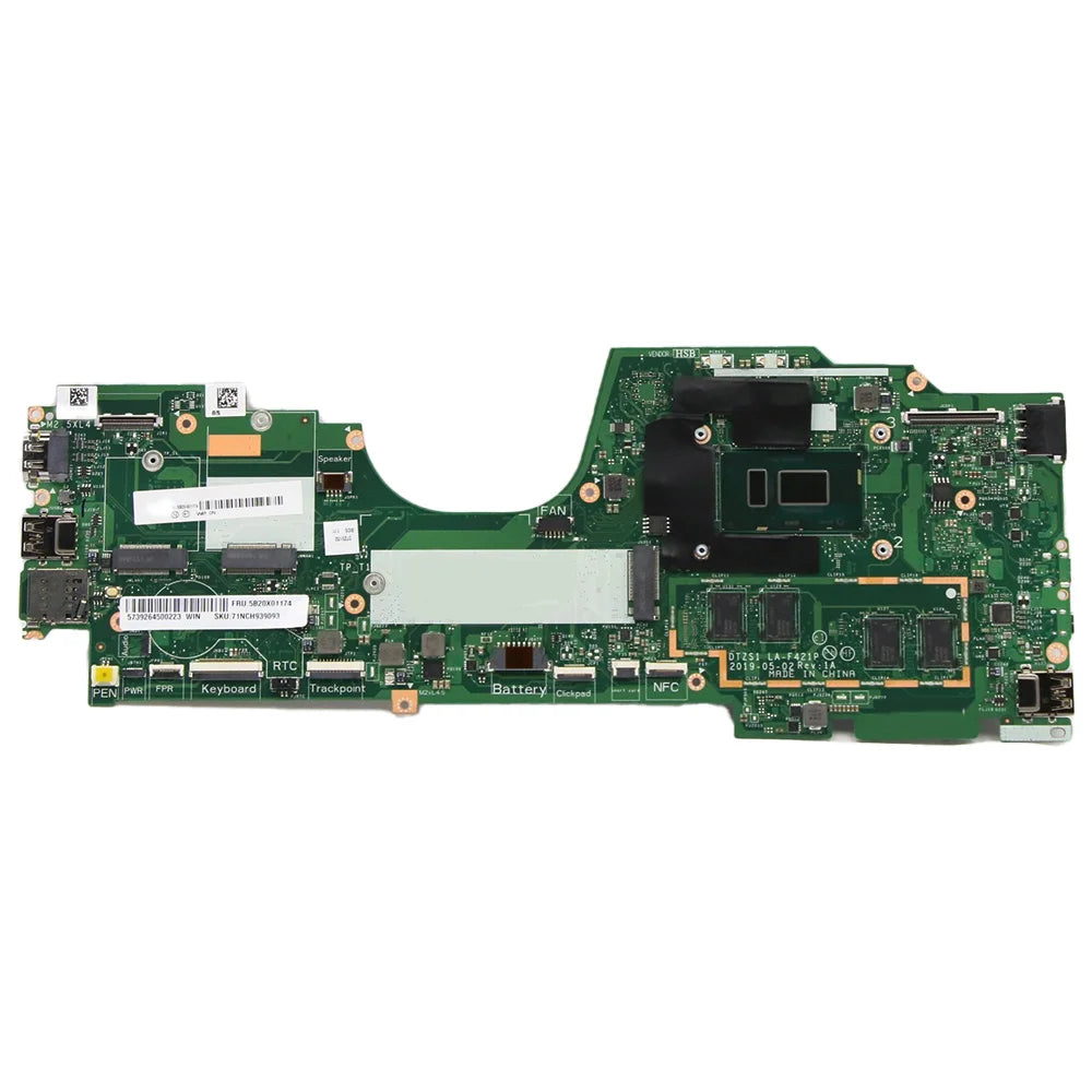 Laptop Motherboard For Lenovo ThinkPad X380 Yoga LA-F421P With CPU I5 8250U 8350U I7 8550U RAM 8G/16G FRU:5B20X01166 5B20X01197 Lenovo laptop repair parts
