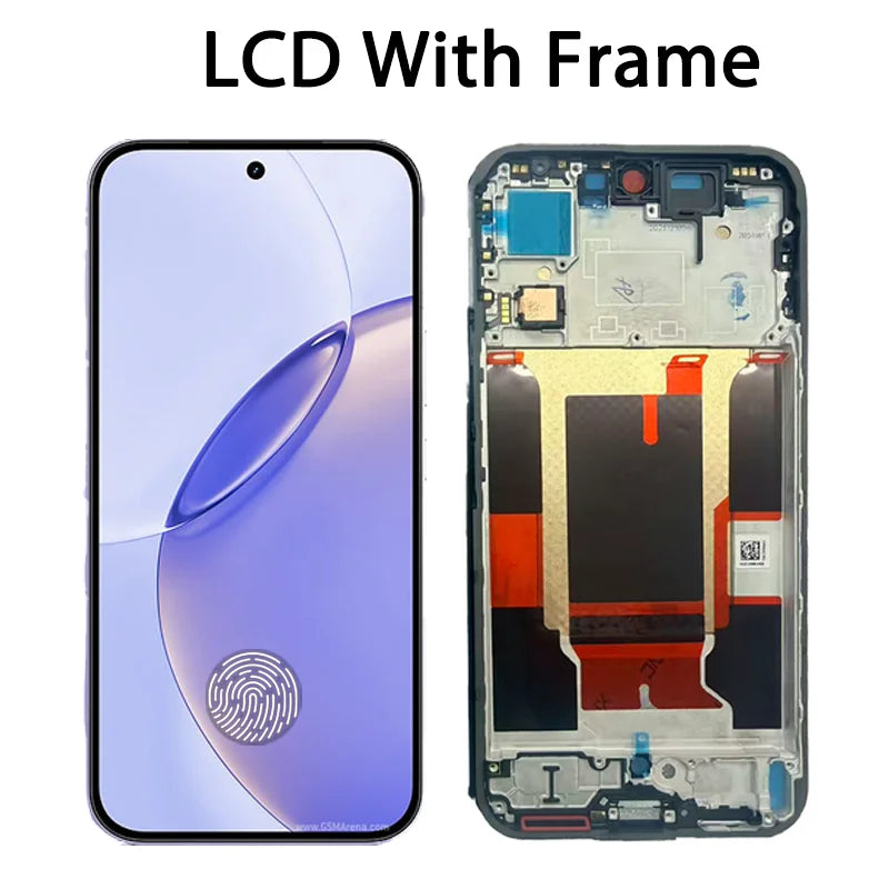 AMOLED New 6.78'' For Realme 16 Pro Lcd Display Screen Touch Digitizer RMX5121 RMX5120 Display With Fingerprint Oppo phone repair parts Realme phone repair parts