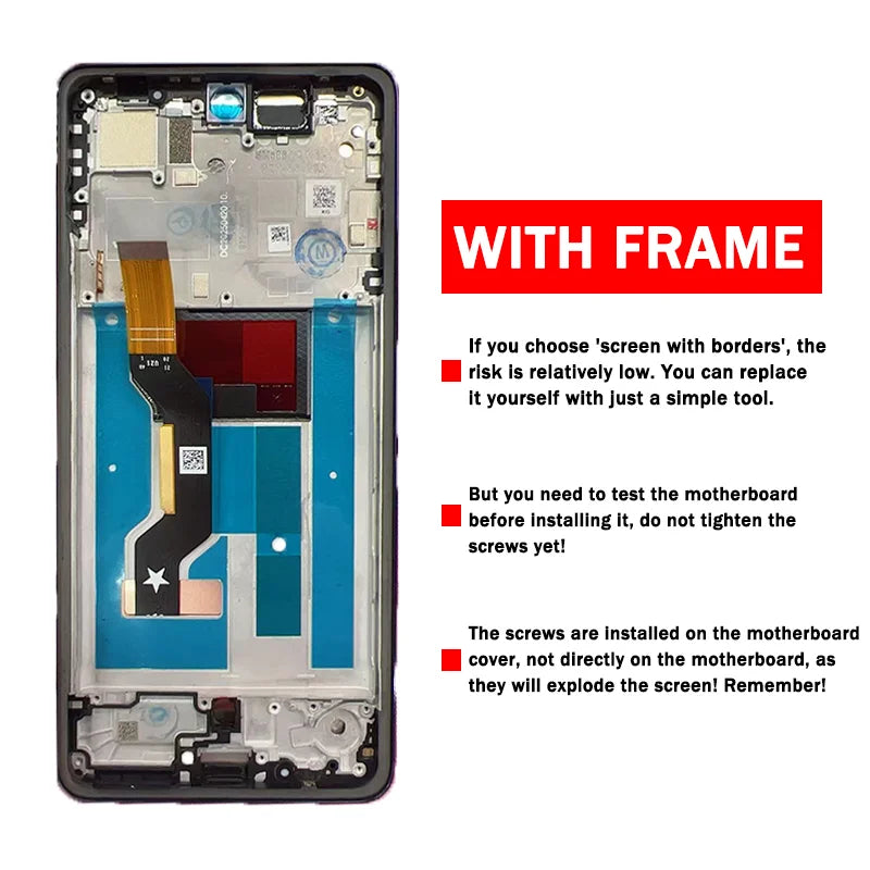 6.67"New For Motorola Moto G86 Power Display LCD Screen Touch Digitizer Assembly For Moto XT2527-7 LCD With Fingerprint Motorola phone repair parts