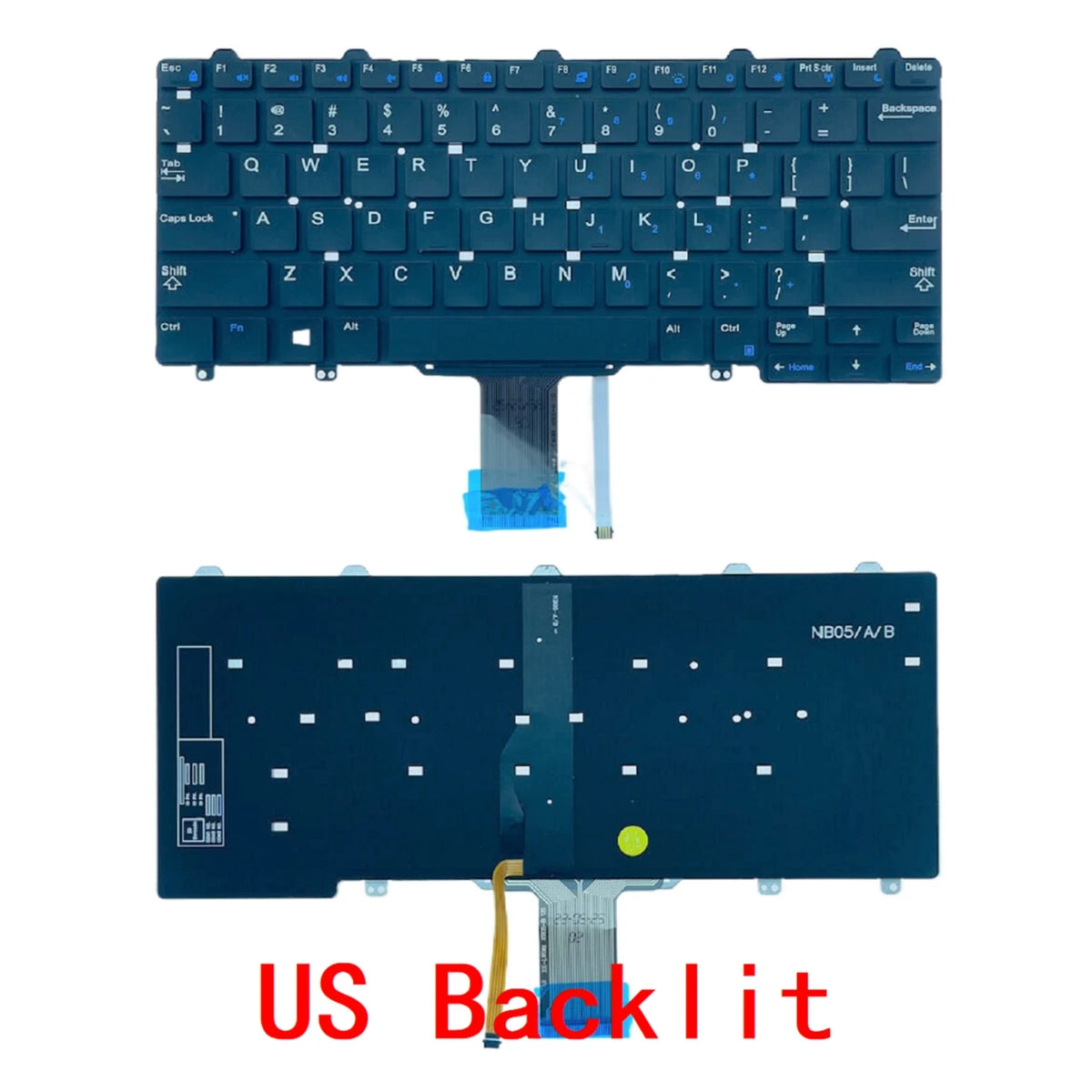 New US Brazil Laptop Backlit Keyboard For Dell Latitude E5250 E7270 E7250 7350 5290 7250 5250 Notebook PC ReplacementDell laptop repair parts