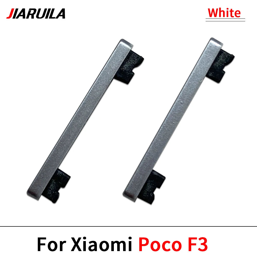 10Pcs/Lot, Side Keys Power and Volume Buttons For Xiaomi Poco F1 F2 Pro F3 F4 5G Replacement Parts  Xiaomi  Xiao mi phone repair parts