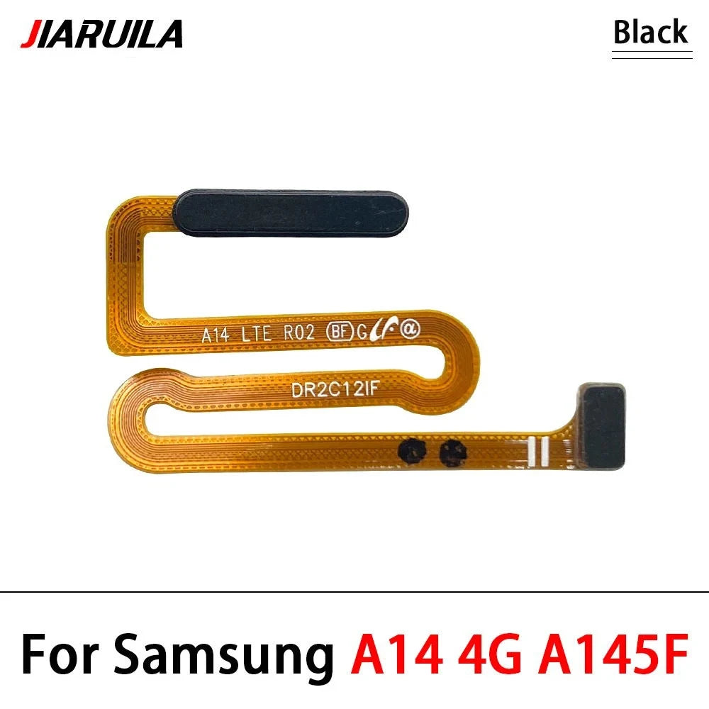 10Pcs, For Samsung A14 4G 5G A145F A145P A146B A146P Fingerprint Sensor Home Return Key Menu Button Flex Cable Samsung phone repair parts
