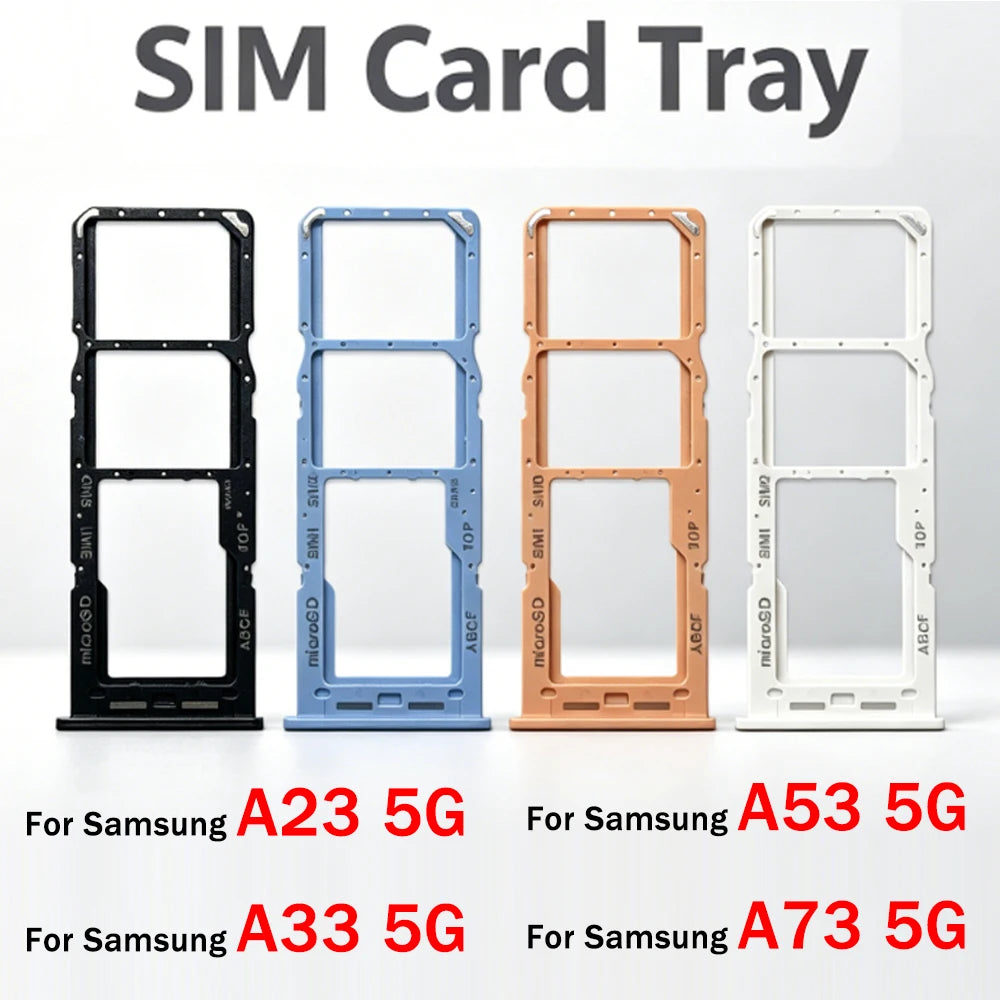 New For Samsung A23 A33 A53 A73 5G SIM Card Tray Slot Holder Replacement Parts Samsung phone repair parts