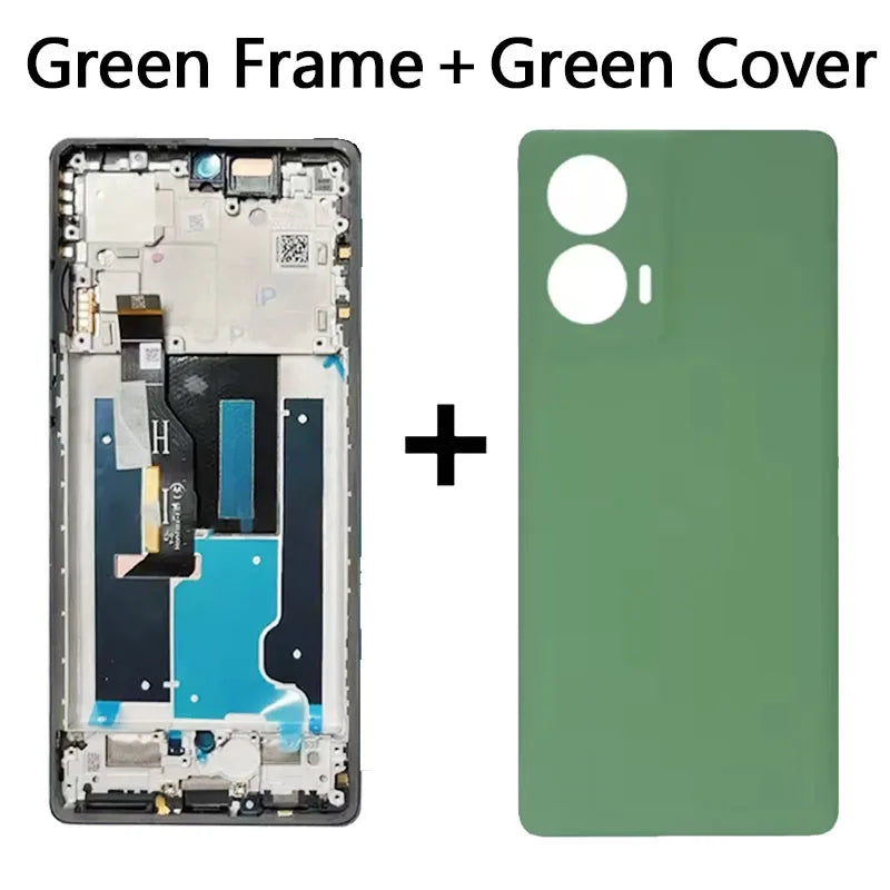 6.7'' P-OLED Edge50Fusion Display For Motorola Moto Edge 50 Fusion LCD Display Touch Screen Digitizer Assembly With Fingerprint Motorola phone repair parts