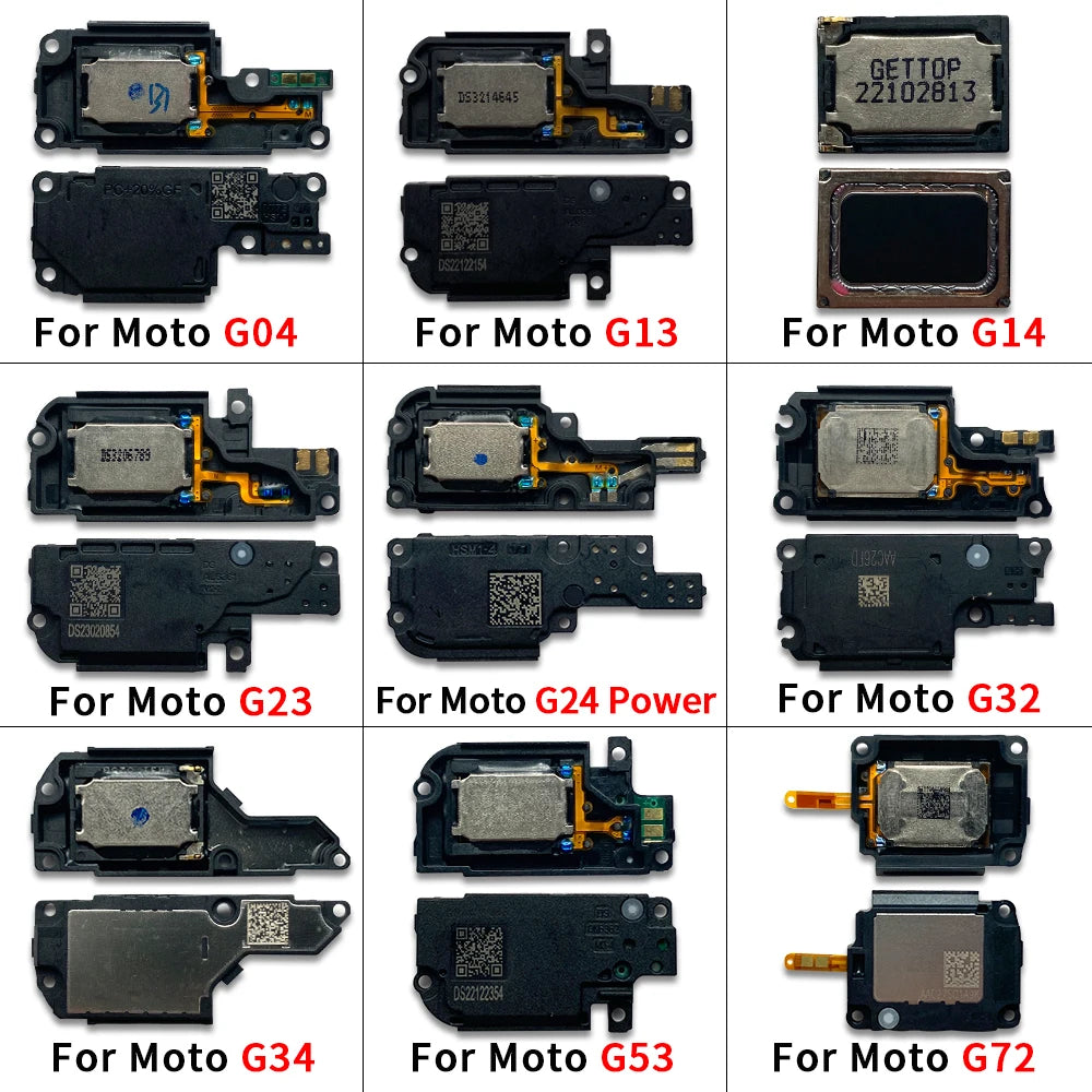 10Pcs, Loud Speaker Buzzer Ringer Accessories For Motorola Moto G13 G23 G53 G04 G14 G24 G34 G54 G40 G22 G32 G52 G72 G73 G42 G82 Motorola phone repair parts