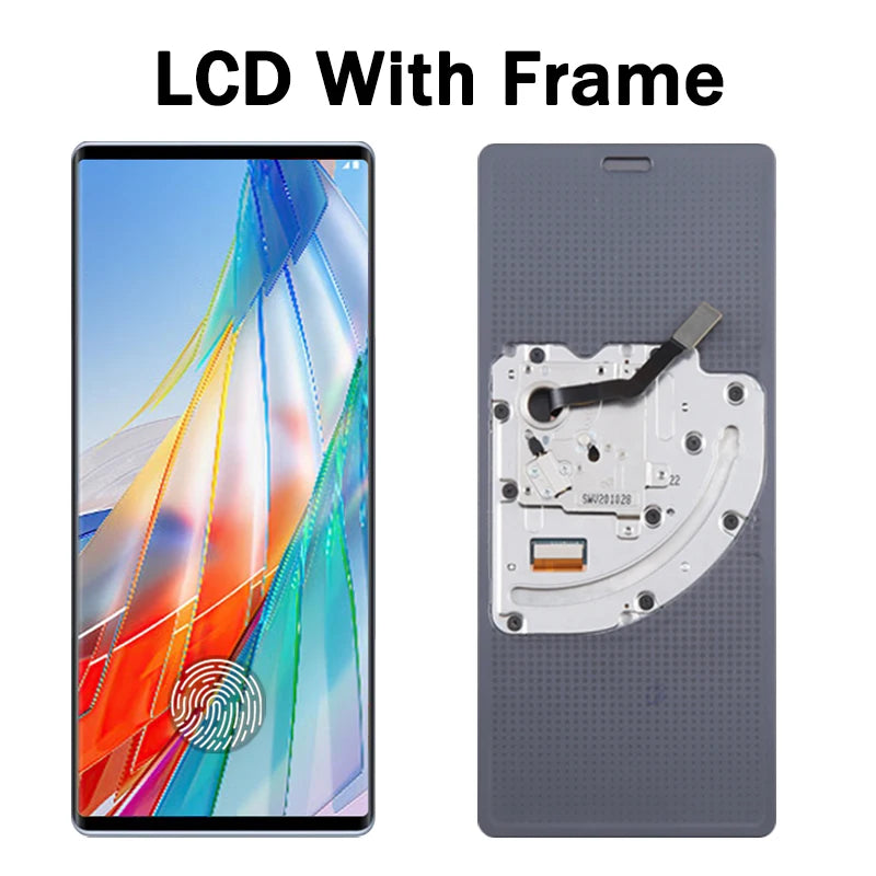 6.8"New For LG Wing 5G LCD LMF100N LM-F100N LM-F100V LM-F100 Display Big LCD Touch Screen Digitizer Wing Small LCD LG phone repair parts