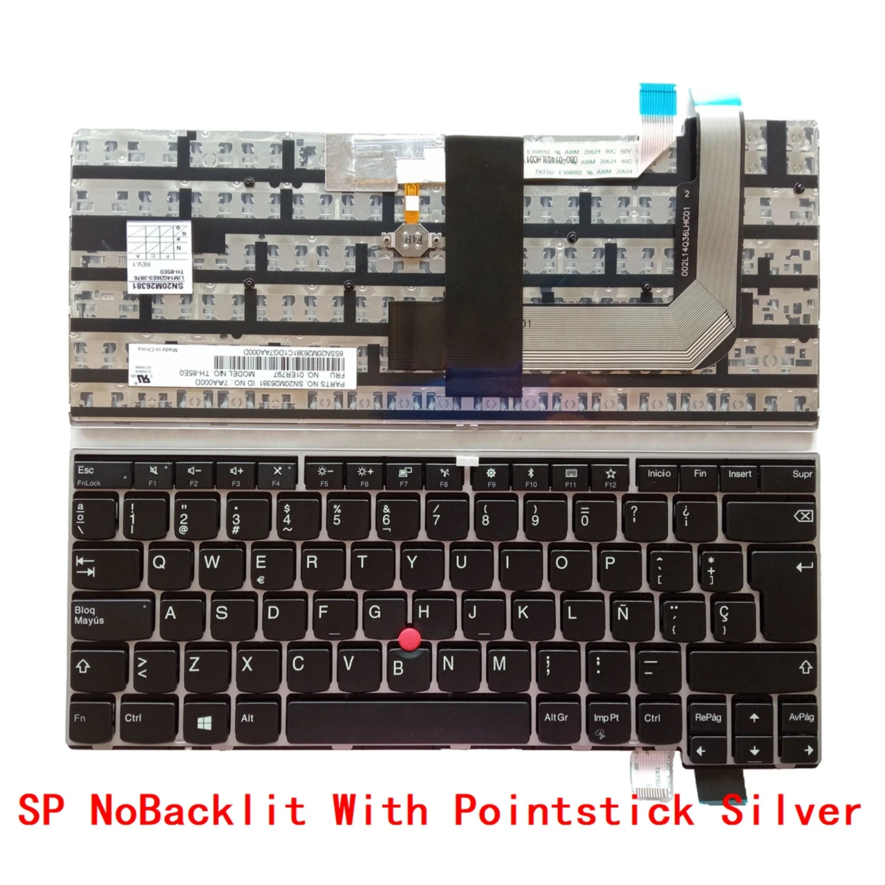 New US Russian Spanish Latin Laptop Backlit Keyboard For Lenovo Thinkpad T470S Notebook PC Replacement F10 with Bluetooth Lenovo laptop repair parts