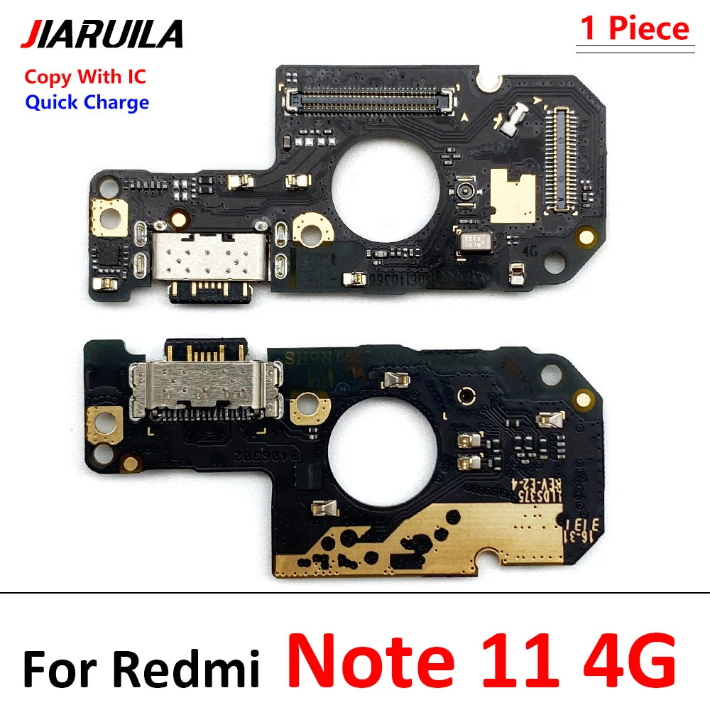 10Pcs, Dock Connector Micro USB Charger Charging Port Flex Cable Micro Board For Xiaomi Redmi Note 11 11E 12 13 Pro Plus 4G 5G  Xiaomi  Xiao mi phone repair parts