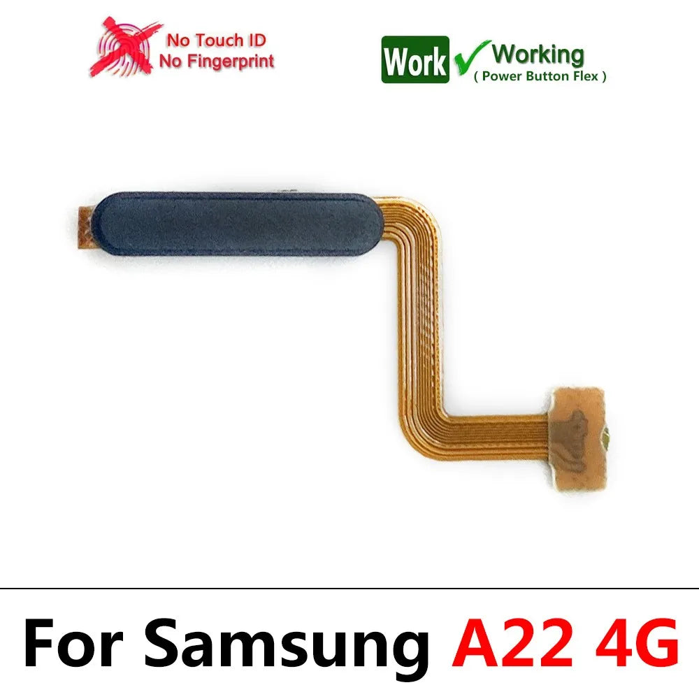New For Samsung A12 A22 A32 4G 5G Fingerprint Sensor Home Return Key Menu Button Flex Ribbon Cable Samsung phone repair parts