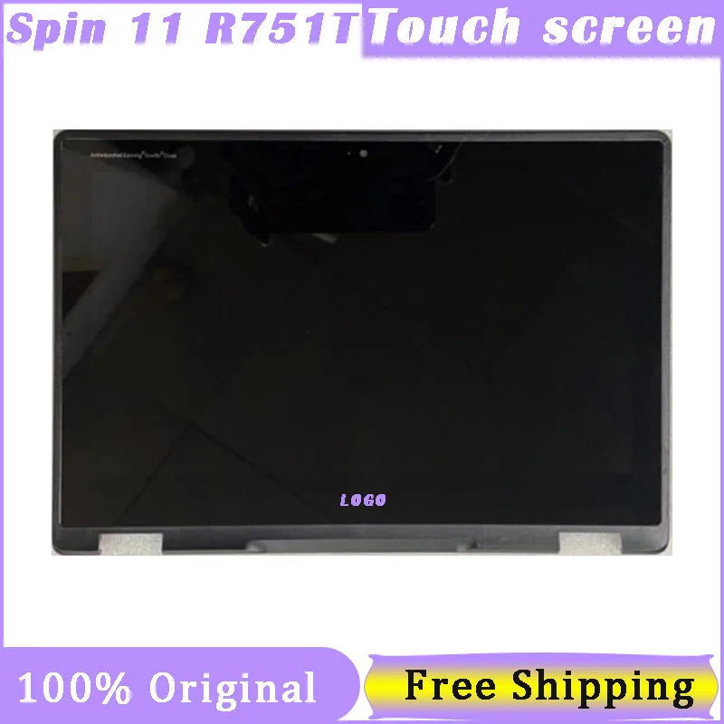 11.6 Inch Touch Screen For Acer Spin Chromebook 11 R751T R751T-C4XP N16Q14 Digitizer Assembly 1366X768 HD With Frame Acer laptop repair parts
