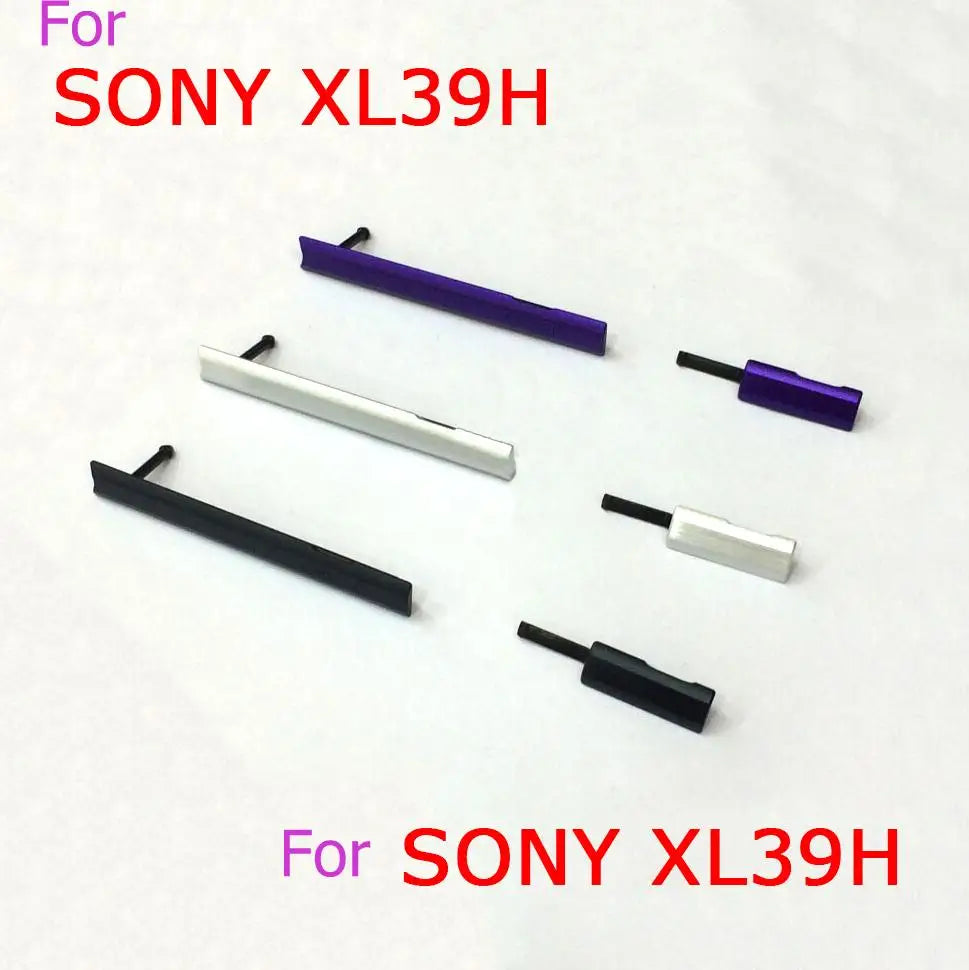 100% New housing-USB Charging Port Dust Plug cover +   Port SIM Card Port Slot cover for Sony Xperia Z Ultra XL39H C6802 Sony phone repair parts