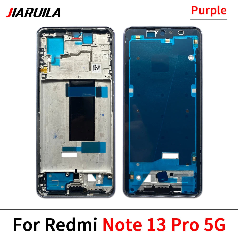New For Xiaomi Redmi Note 13 Pro Plus 4G 5G Front Housing LCD Frame Screen Bezel Holder Xiaomi  Xiao mi phone repair parts