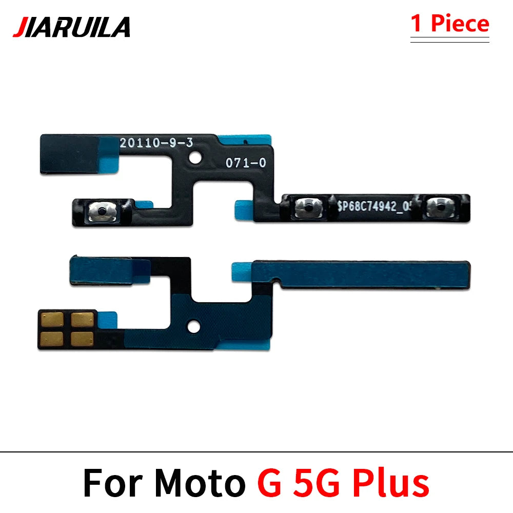 10Pcs, Power Switch On/Off Button Volume Key Button Flex Cable For Motorola Moto G 5G Plus Power Stylus Play Pure 2021 2022 Motorola phone repair parts