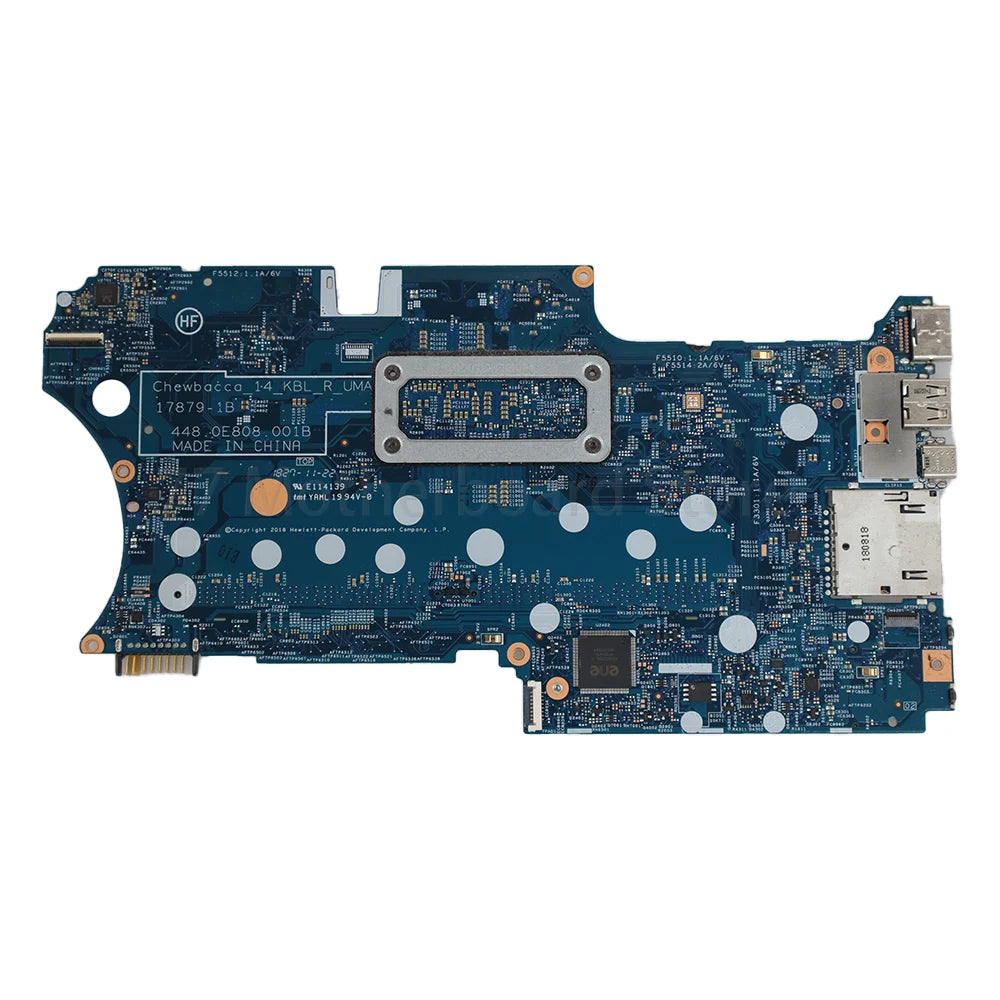 Laptop Motherboard 17879-1B For HP Pavilion X360 14-CD With CPU I3-8130U I5-8250U I7-8550U Motherboard L18163-601 L18165-601 HP laptop repair parts