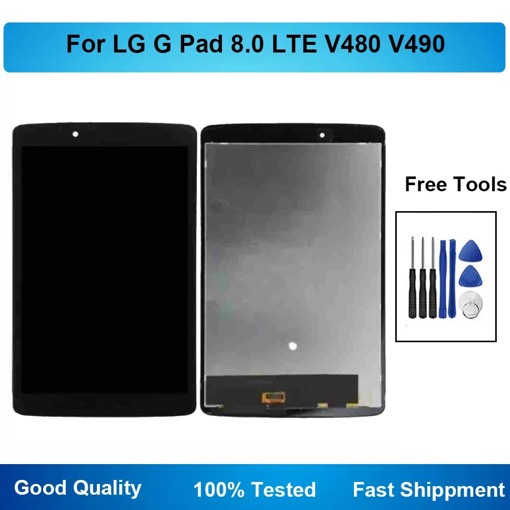 8.0 Inch For LG G Pad 8.0 LTE V480 V490 Tablet LCD Display Touch Screen Digitizer Assembly Tablet repair parts