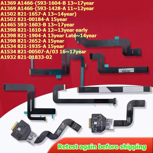 Toucpad flex cable for Macbook A1369 A1466 A1502 A1465 A1398 A1534 A1932 593-1428 -1604 trackpad cable Macbook repair parts