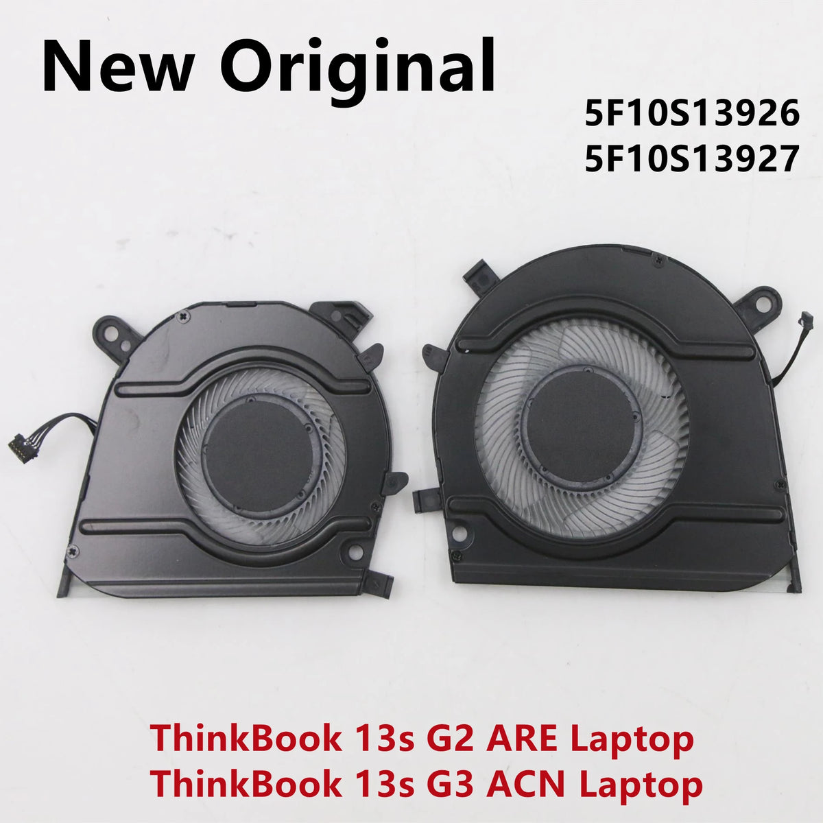 New Original Laptop For Lenovo ThinkBook 13s G3 ACN Cooler ThinkBook 13s G2 AR Cooling Fan FRU PN:5F10S13926 5F10S13927 Lenovo laptop repair parts