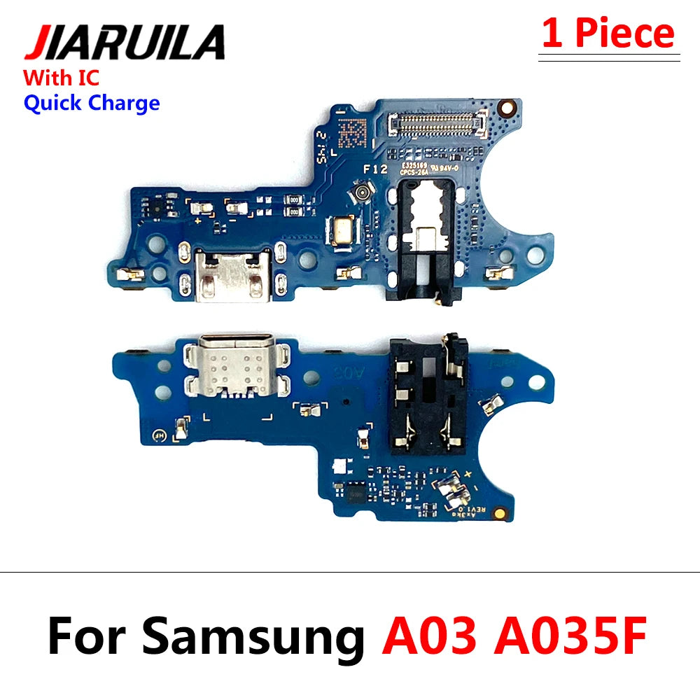 10Pcs USB Charge Port Dock Connector Charging Board Flex Cable For Samsung A03 Core A02 A02s A03s A13 A12 A22 A32 A33 A53 4G 5G Samsung phone repair parts